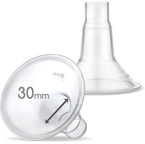 Maymom MyFit Coppe per il Seno, compatibili con Medela pompe toraciche PersonalFit, Freestyle, Harmony, Maxi, Freestyle Flex, collegamento a Maymom largo/stretto, 2 pezzi,Taglia 30 mm