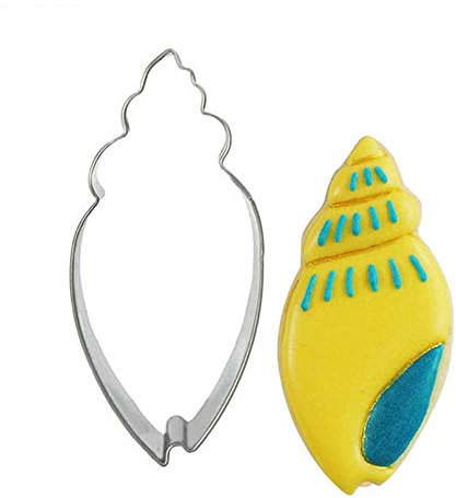 Aeromdale Ausstechform zum Dekorieren von Gebäck, Backzubehör, Edelstahl, Fondant, Kuchenschneider, Schalentiere, Schnecke, 1 Stück