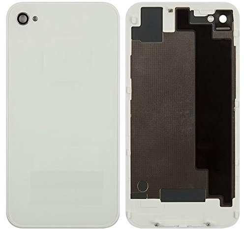 Custodia posteriore Cover Batteria Cover Ricambio Parti di Riparazione Compatibile con iPhone 4S, (bianco, con componente, HC)
