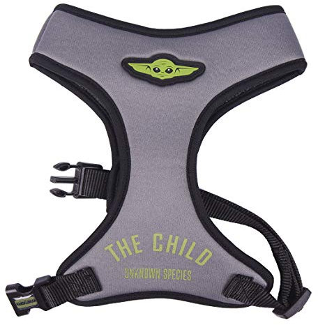 CERDÁ LIFE'S LITTLE MOMENTS - ForFanPets, Arnes von Baby Yoda The Child - Offizielle Disney-Lizenz, Blau, M-L, 2800000405, M/L (1er Pack)