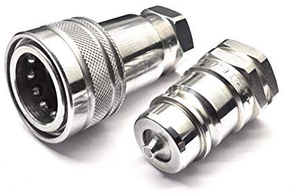 Raccords hydrauliques à dégagement rapide 1,27 cm BSP Tracteur Loader Male & Female Couplers - Set
