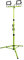 Luceco LED Slim Twin Treppiede luce da lavoro, 2 x 15 Watt, Nero e Verde
