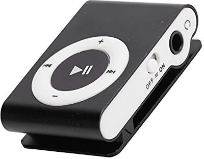 8 GB MP3-Player, Tragbarer Digitaler Musik Player mit Kopfhörer und USB Kabel, Sport MP3 LCD Bildschirm Musik Media Player mit Rückclip (Black)