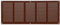 Steinberg14 Griglia di Ventilazione Rettangolare 500x200 mm - Griglie di Aerazione in Metallo Marrone - Serranda di Scarico dell'aria con Zanzariera - Copri Bocchetta Interna a Parete e a Soffitto