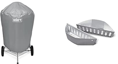 Weber 7403 Panier à charbon Char Basket pour Barbecues Charbon 57 cm & Housse Standard pour Barbecues Charbon, Gris, 57 cm