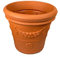 Design-Pflanztopf ROM in der Farbe Terracotta aus Kunststoff | Durchmesser von 40 bis 90 cm (Farbe: Terracotta, Größe F45) | Höhe: 35,5 cm