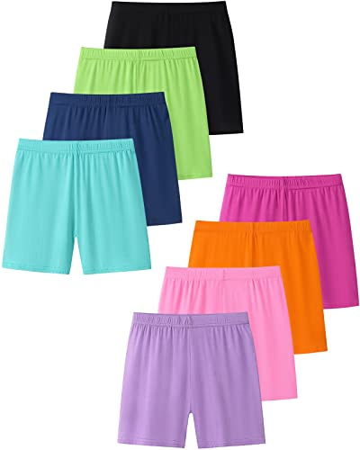 Domee Leggings Cortos Ciclista Boxer Pantalón Niña Pack de 8