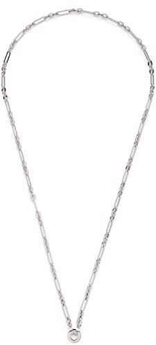 Leonardo Jewels Lenka Halskette, Kette aus Edelstahl mit Clip&Mix Verschluss, silber, 80 cm Länge, Glieder-Kette Damen Schmuck, 022879