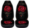 chaqlin Romantische Rote Rose Vordersitzbezüge für Auto, Satz von 2-Pcs Stilvolle Blumen Print Autositzbezüge Fahrzeug Eimer Sitzbezug Set Frauen Girly Auto Zubehör Set mit Red Rose Design