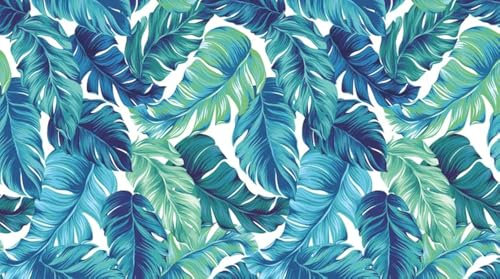 FEBE Strandtuch XXL Tropische Blätter 100x180 cm Badetuch Groß 100% Mikrofaser Handtuch Stranddecke Sommer-Handtücher