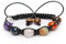 Zebredellas Chakra Macrame Beaded Bracelet Amethyst Quartz Lapis Lazuli Rose Quartz Malachite Carnelian Tiger Eye Gemstones