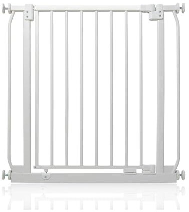 Safetots Elite Pressure Narrow Safety Gate, 65.5cm - 74.5cm, Matt White, Narrow Pressure Fit Stair Gate, Baby Gate for Doors Hallways and Spaces, Safety Barrier, Easy Installation