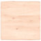 vidaXL Tischplatte, Holzplatte für Tisch Esstisch Couchtisch, Massivholzplatte Handgefertigt mit Baumkante, Ersatztischplatte, 60x60x(2-6) cm Massivholz Unbehandelt