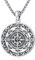 Eusense Kompass Halskette für Männer 925 Sterling Silber Kompass Anhänger Schmuck Graduierung Geschenk für Frauen Männer Damen
