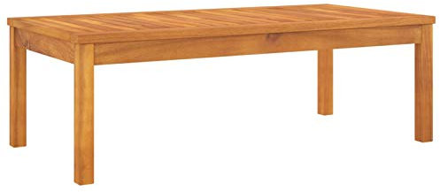 GuyAna Table Basse 100x50x33 cm Bois d'acacia Solide,Table Basse Salon,Petite Table Basse,Table Basse Rétro