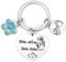 JRZDFXS Porte-clés Cadeau de Maman, Fête des Mères, Anniversaire, Famille, Baptême - Personnalisé (11)