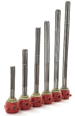 Brass Threaded Immersion Heater Element 2 1/4'' BSP (2 1/4'' BSP - 6kw/765mm)