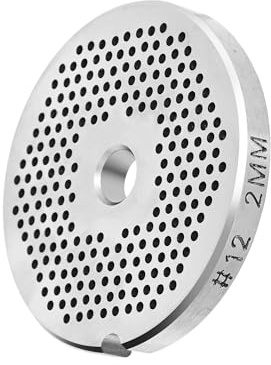 BOLEXINO #12 Stainless Steel 2mm Fine Meat Grinder Plate, Fits Standard #12 Meat Grinders