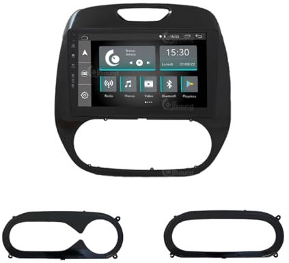 Radio de Coche para Renault Captur 2013-2016 (con medianav o USB Central) Android GPS Bluetooth WiFi USB Dab+ Touchscreen 9 4core Carplay AndroidAuto