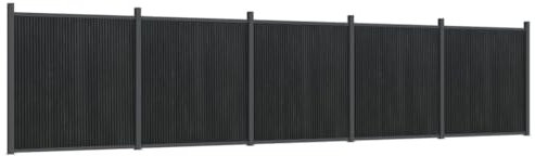 vidaXL Zaunelement Grau 872x186 cm WPC