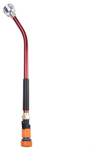 FUBESK Lanza de riego de acero inoxidable, lanza de riego de acero inoxidable, varita de riego, rociador de jardín, riego de plantas para cesta colgante, riego de césped, lavado de coche, baño de