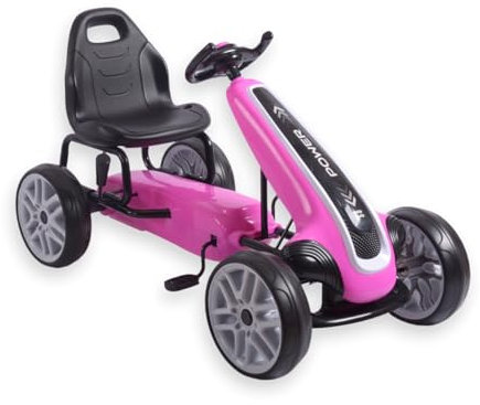 Go-Kart für Kinder mit Pedalantrieb Milly Mally (Pink)