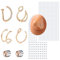 VFUN Fake Nasenpiercing Gefälschte Augenbrauen Piercing Gefälschte Lippen Labret Piercing Stick On Gefälschte Nasenring