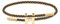 Viwind Armband Damen Verstellbare Stahldraht Armbänder 23cm Geflochten Titanstahl-Gewebtes Armschmuck Freundschaftsarmband Mit Geschenkbox (H-Stil Gold-schwarz)