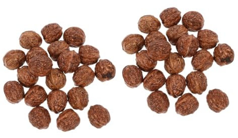 IMIKEYA 40 STK Künstliche Nussbaum Gefälschte Walnüsse Künstliche Walnüsse Walnussmodelle Gefälschte Nüsse Künstliche Wohndekorationen Muttern-modellanzeige Dekorative Ornamente Pp Brown