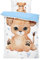 Pictogogo Kinderbettwäsche Set - Blauer Löwe, 100x135 cm Bettdecke, 60x40 cm Kissenbezug, Bettwäsche für Kleinkinder