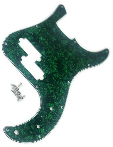 Precisions Bass Styles Pickguard Bass Pickguard Scratch Plate 11-Loch 4 String Electric Bass Pickguard Easy To Use