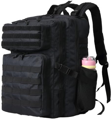 CINGHI LUSSO Militär Taktischer Rucksack Herren 45L Outdoor Camping Backpack Survival Ausrüstung Wanderrucksack Molle Arbeitsrucksack Herren Geeignet zum Wandern, Angeln