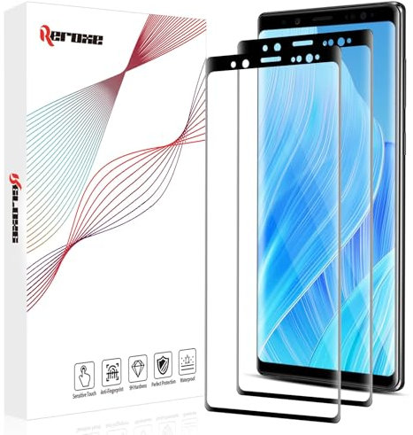REROXE 2 Stück Schutzfolie für Panzerglas für Samsung Galaxy Note 8, Ultra-Klar 3D Vollbildschirm Ohne Luftblasen Samsung Note 8 Displayschutzfolie, Hohe Empfindlichkeit Galaxy Note 8 Schutzglas