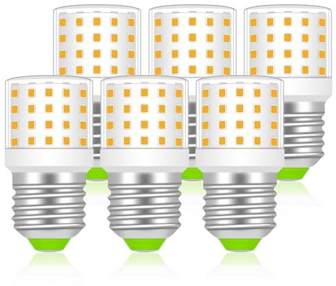 TRIJZHOU E27 LED 6 Watt Glühbirne, Ersatz 50W 60W Halogenlampe, Warmweiß 3000K 806 Lumen E27 LED Lampe, Nicht Dimmbar AC100-265V, Energiesparlampe für Wohnzimmer Schlafzimmer, 6er-Pack