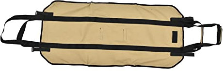 Tragetasche für Brennholz, tragbar, strapazierfähig, Oxford-Stoff, mit Griff und Reißverschlüssen, für Garten, Picknick, Camping, Verpackung (Khaki)