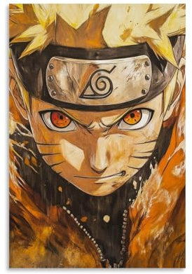 XMJHHMHZ Anime-Poster, The Legendary Journey of Naruto Uzumaki, Wandkunst, Wandbild, moderne Dekoration, hängendes Kunstposter, 30 x 45 cm