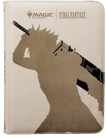 Ultra PRO - Final Fantasy x Universes Beyond Cloud, Ex-SOLDIER 9-Pocket Premium Zippered PRO-Binder for Magic: The Gathering | TCG Card Collector Album, MTG Binder, Final Fantasy Card Binder