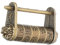 STOBOK Antique Combination Lock Carved Padlock for Suitcase Vintage Chinese Lock Design Collectors Unique Decorative Accessory Easy to Use and Carry
