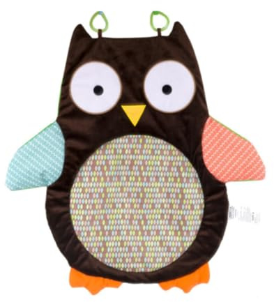 HONMEET Eulen Zufällige Farbe aus Polyester Krabbelmatte für Babys Sichere Klettermatte zur Druckentlastung als Spielteppich im Babyzimmer und Schlafzimmer
