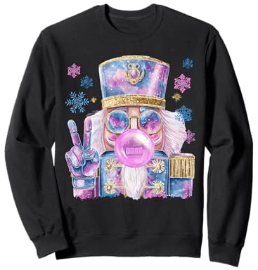 Son Of A Nutcracker Bubble Gum Christmas Funny Snow Xmas Sweatshirt