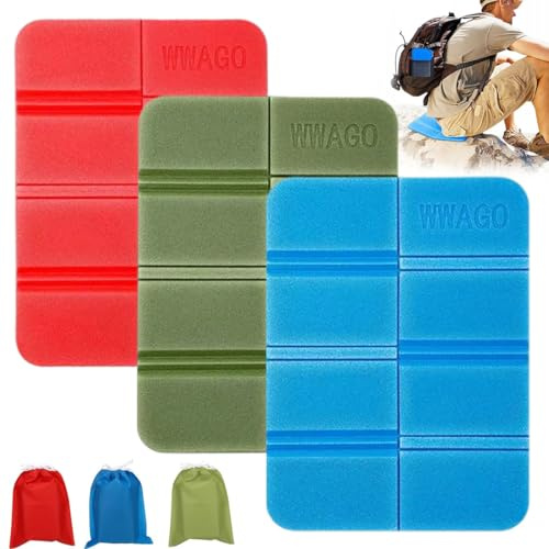 THQAE 3 Pcs tappetino poggiapiedi piscina appetino Pieghevole Outdoor Tappetino Pieghevole Campeggio Tappetino Pieghevole Impermeabile Picnic Pieghevole Cuscino Tappetino Pieghevole in Schiuma