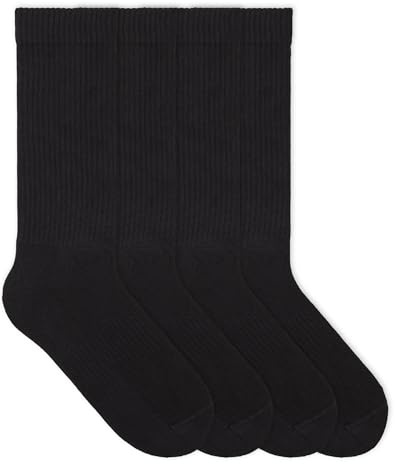 von Jungfeld Tennissocken Herren & Damen im Retro Look - Atmungsaktive Sportsocken aus Bio-Baumwolle, langlebig, rutschfest - Gr. 36-46 (DE/NL/SE/PL, Numerisch, 41, 46, Regular, Regular, Pitch Black)