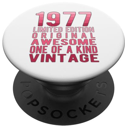 Limited Edition Vintage Retro Geburtsjahr 1977 PopSockets Klebender PopGrip