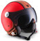 ARMOR HELMETS® AV-84 „Vintage Deluxe Red“ · Jet-Helm · Motorrad-Helm Roller-Helm Scooter-Helm Moped Mofa-Helm Chopper Retro Vespa Vintage Pilot · ECE 22.05 Visier Schnellverschluss Tasche S (55-56cm)
