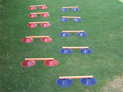 OSG Football Fitness Exercise Training Agility Speed Ladder Set (cones & 50cm Poles)