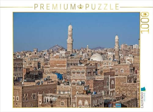 CALVENDO Puzzle Altstadt von Sanaa | 1000 Teile Lege-Größe 64 x 48 cm Foto-Puzzle für glückliche Stunden