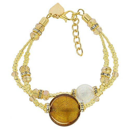 Glass Of Venice Pulsera Adelina de Cristal de Murano - Oro Topacio