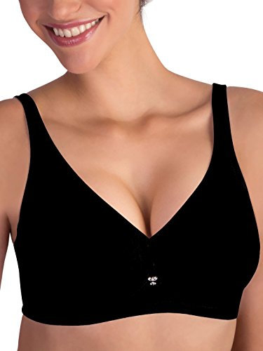 Lady Bella Lingerie Classic Lady PA0193 Reggiseno Contenitivo Strutturato per Taglie Forti in Microfibra Senza Ferretto Coppa C Preformata Spallina Larga by
