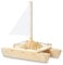 matches21 HOME & HOBBY Katamaran Boot DIY Holz Bastelset für Kinder ab 6 Jahren als Modellbau Bausatz