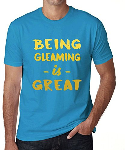 Cityone Herren T-Shirt Being Gleaming i Great Blau XS